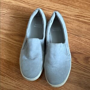 hippie laundry Gray Suede Slip-On Sneakers